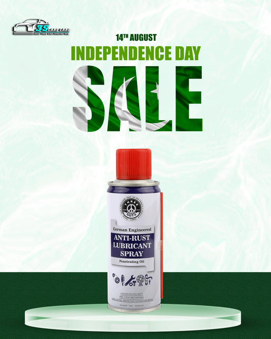Anti-Rust Lubricant Spray - 200ml | Penetrating Oil, Rust Remover & Multi-Purpose De-Rust Spray | THREE GUYS - German Engineered