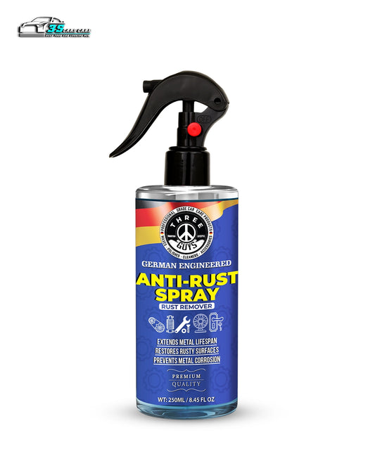 Anti-Rust Spray | Rust Remover & Corrosion Protector (Premium Quality) | THREE GUYS | German Engineered (250ml)