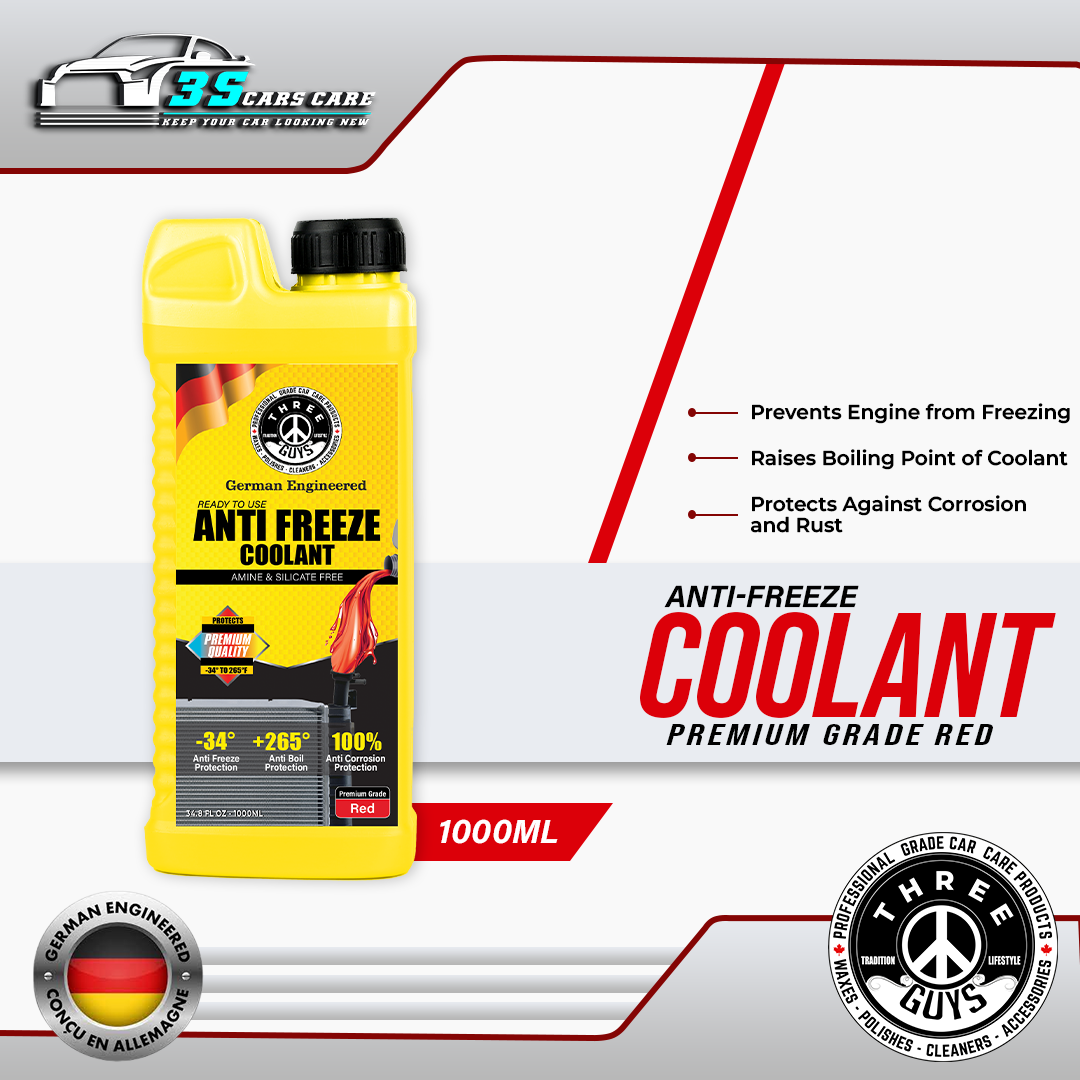 Anti Freeze Coolant - Grade Red - THREE GUYS