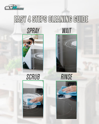 Kitchen Cleaner & Degreaser – Heavy Duty, Germ-Killing & Grease-Fighting Formula | THREE GUYS - German Engineered