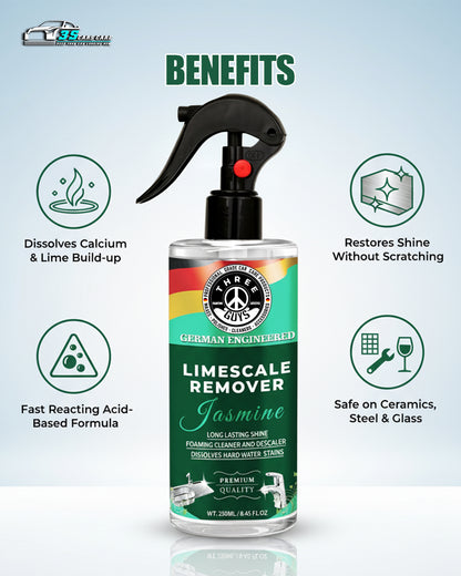 Limescale Remover – Foaming Cleaner & Hard Water Descaler | THREE GUYS - German Engineered