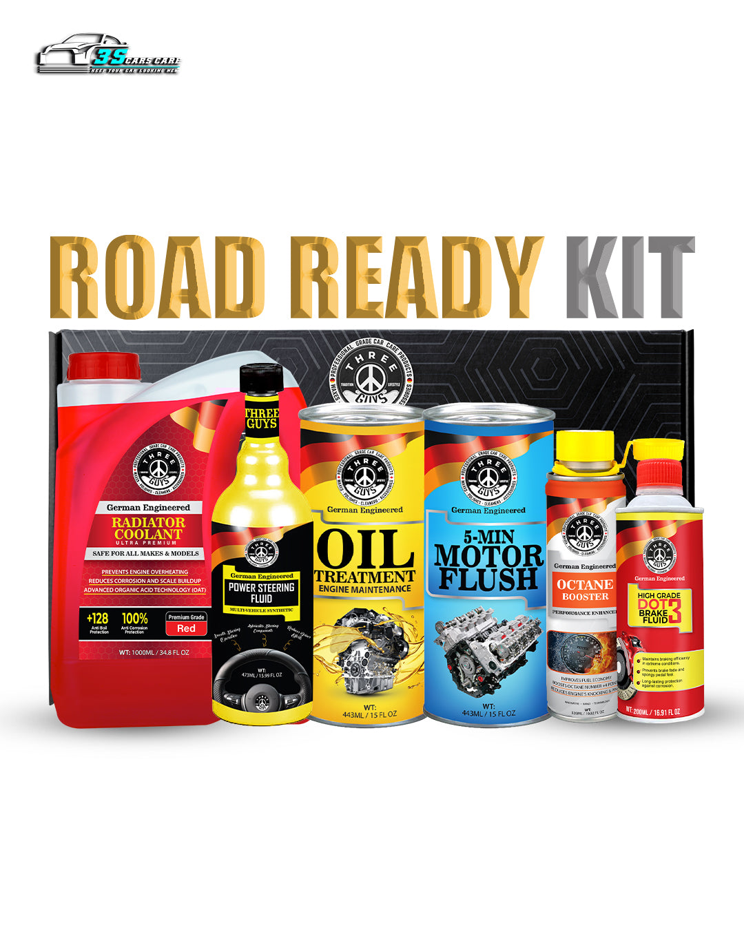 THREE GUYS Road Ready Kit – Complete Engine & Performance Care