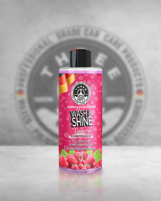 Wash & Shine Raspberry Shampoo - 250ml - THREE GUYS