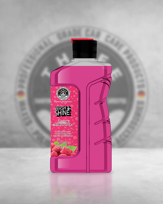 Wash & Shine Raspberry Shampoo - 450ml - THREE GUYS