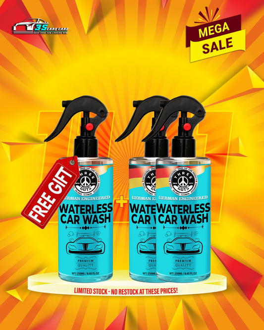 Waterless Car Wash – Shine, Clean & Protect – 250ml - No Rinse – Eco-Friendly Car Cleaner & Polish | THREE GUYS - German Engineered