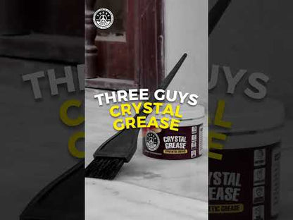 Crystal Grease - Synthetic Transparent Grade - THREE GUYS (German Engineered) Anti-Rust, Noise Reduction, High-Performance Lubrication for Automotive & Industrial Use (NLGI Grade-2)