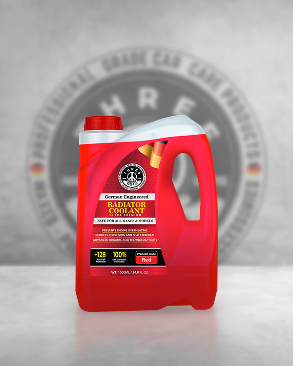 Radiator Coolant - Grade Red - 1000ml - THREE GUYS