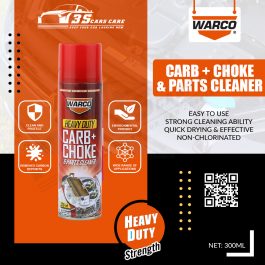 CARBURETOR + CHOKE & PARTS CLEANER 300ml WARCO