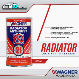 RADIATOR ANTI-RUST & CLEANER WAGNER 325ml | Cooling System Flush | Engine Radiator Flush